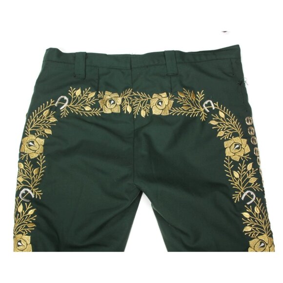 Rare Vintage Mariachi America Western Cowboy Jacket Pants Green 40W 1970s - 259 - Picture 11 of 13